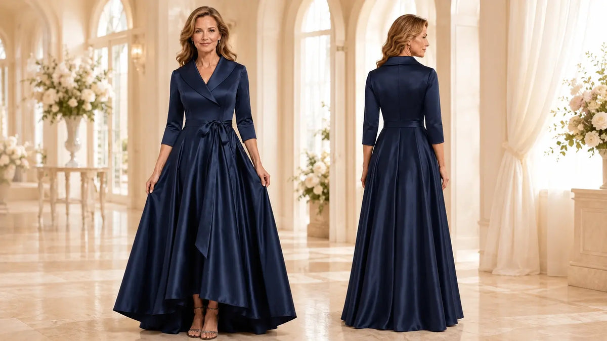 satin mother of the groom dress series