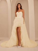 Tulle Wedding Dress with High-Low 