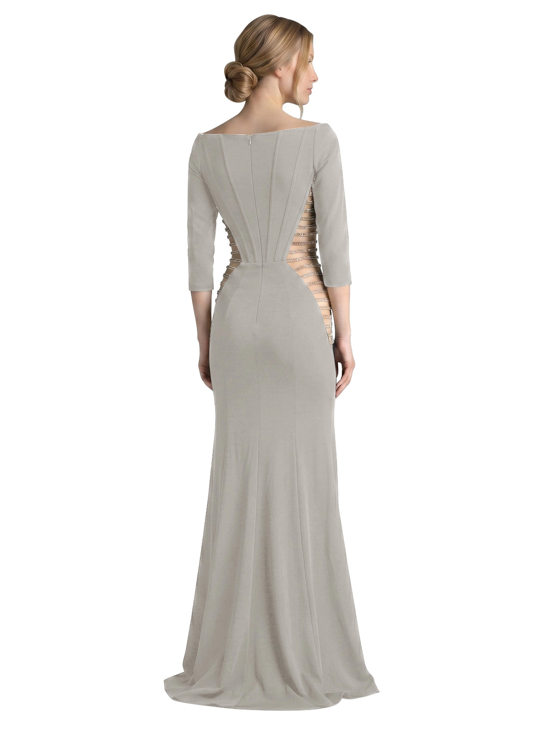 Side Cutout Slit Prom Dress 