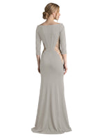 Side Cutout Slit Prom Dress 