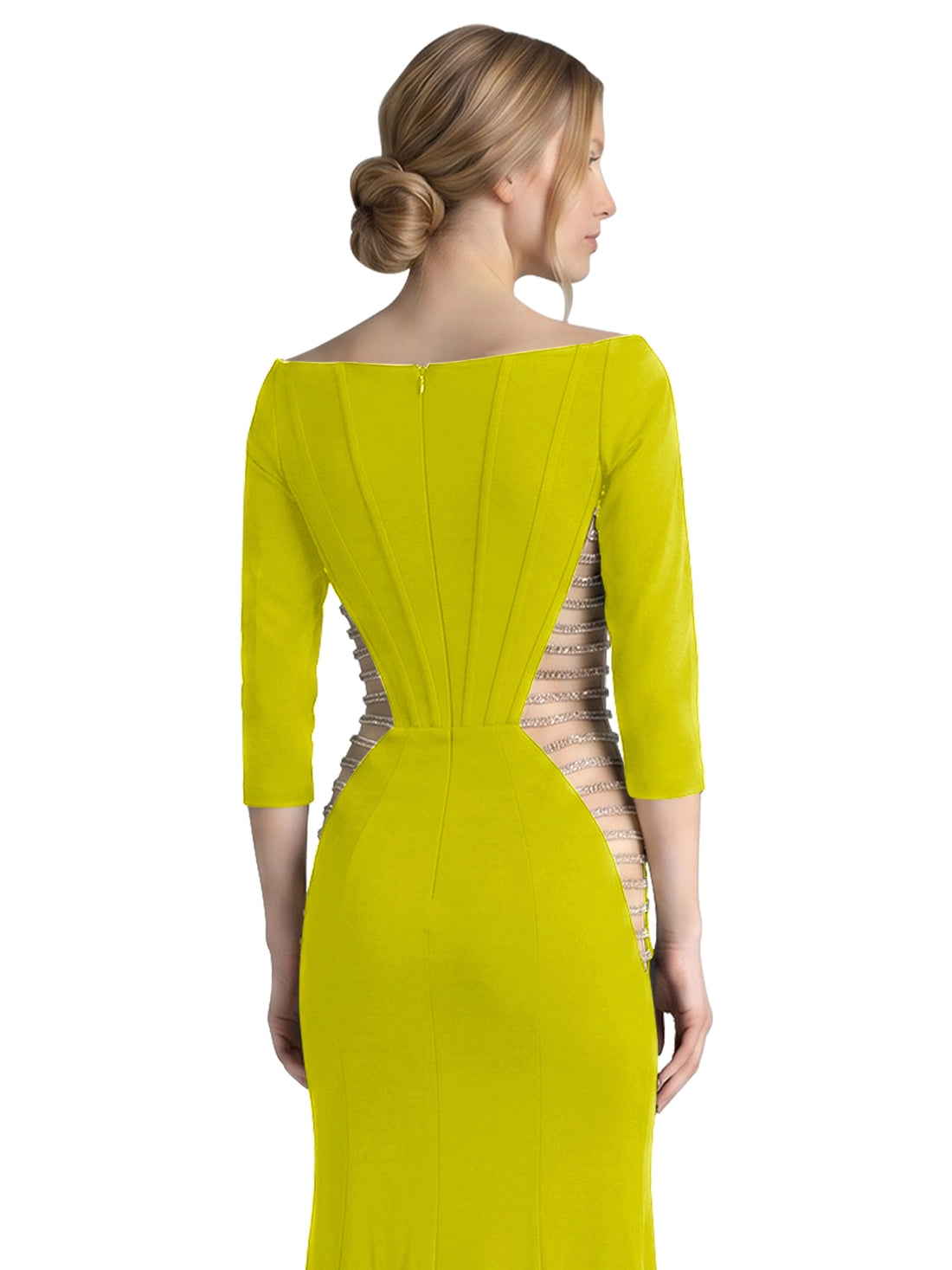 Side Cutout Slit Prom Dress 