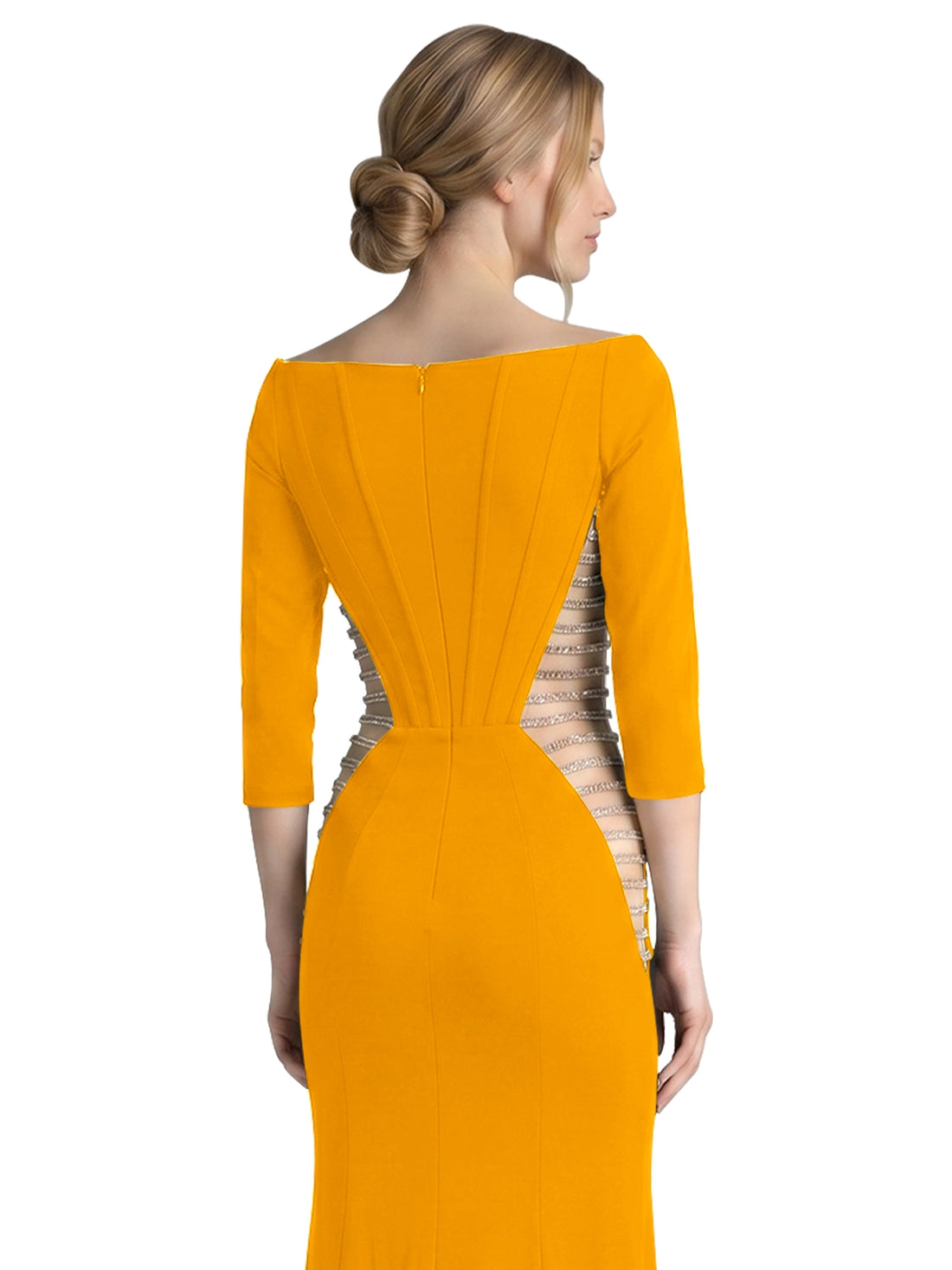 Side Cutout Slit Prom Dress 