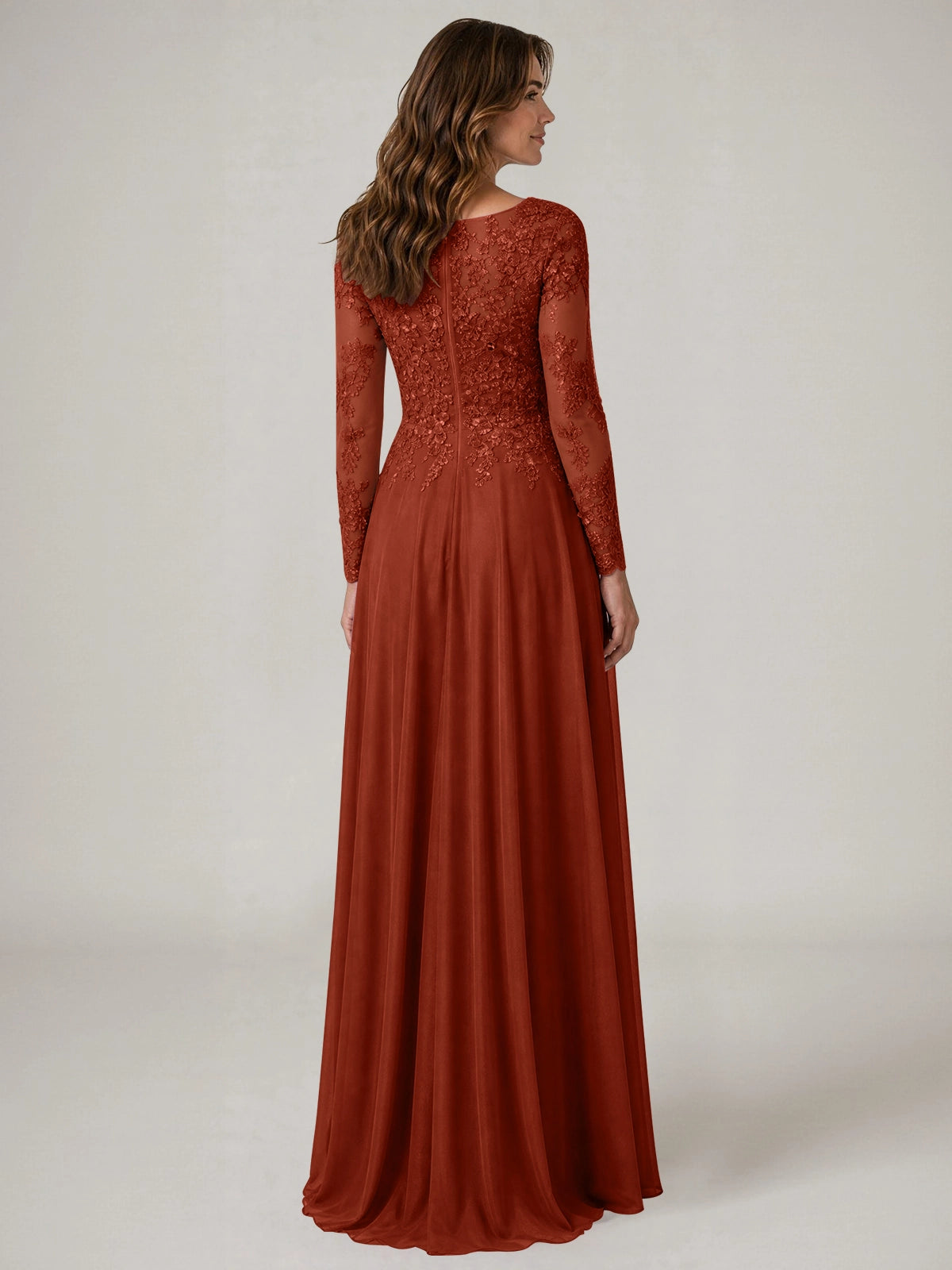 A-line Mother of the Bride Dress with Appliques