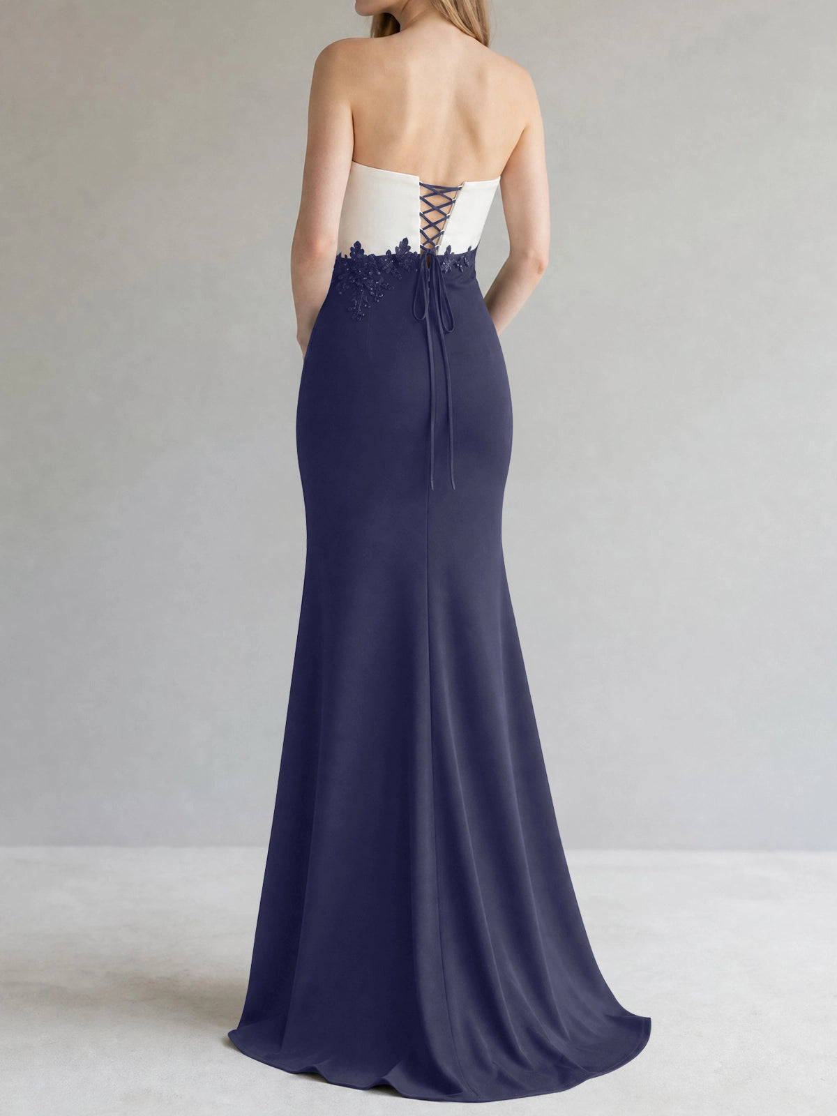 Trumpet Mother of the Bride Dress with Appliques