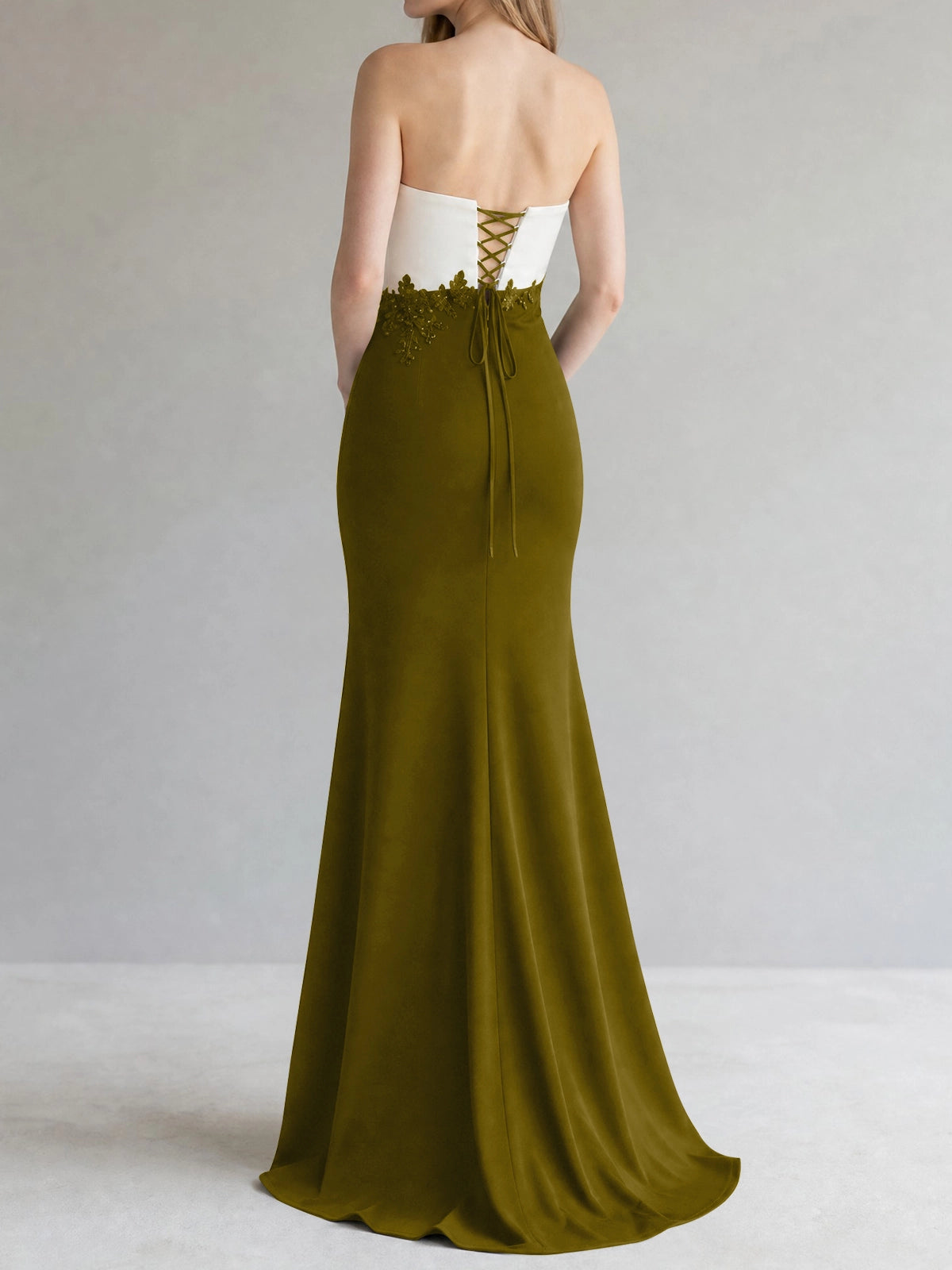 Trumpet Mother of the Bride Dress with Appliques