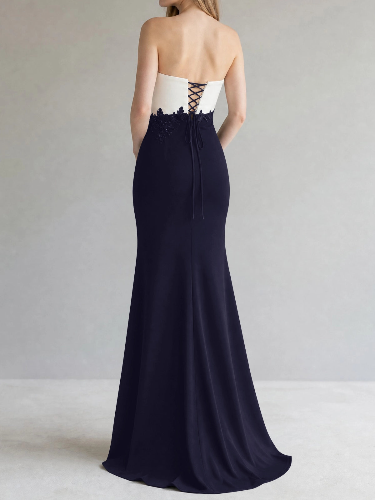 Trumpet Mother of the Bride Dress with Appliques
