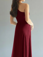 One-Shoulder Bridesmaid Dress with Slit