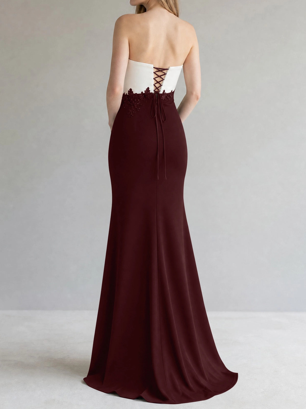 Trumpet Mother of the Bride Dress with Appliques