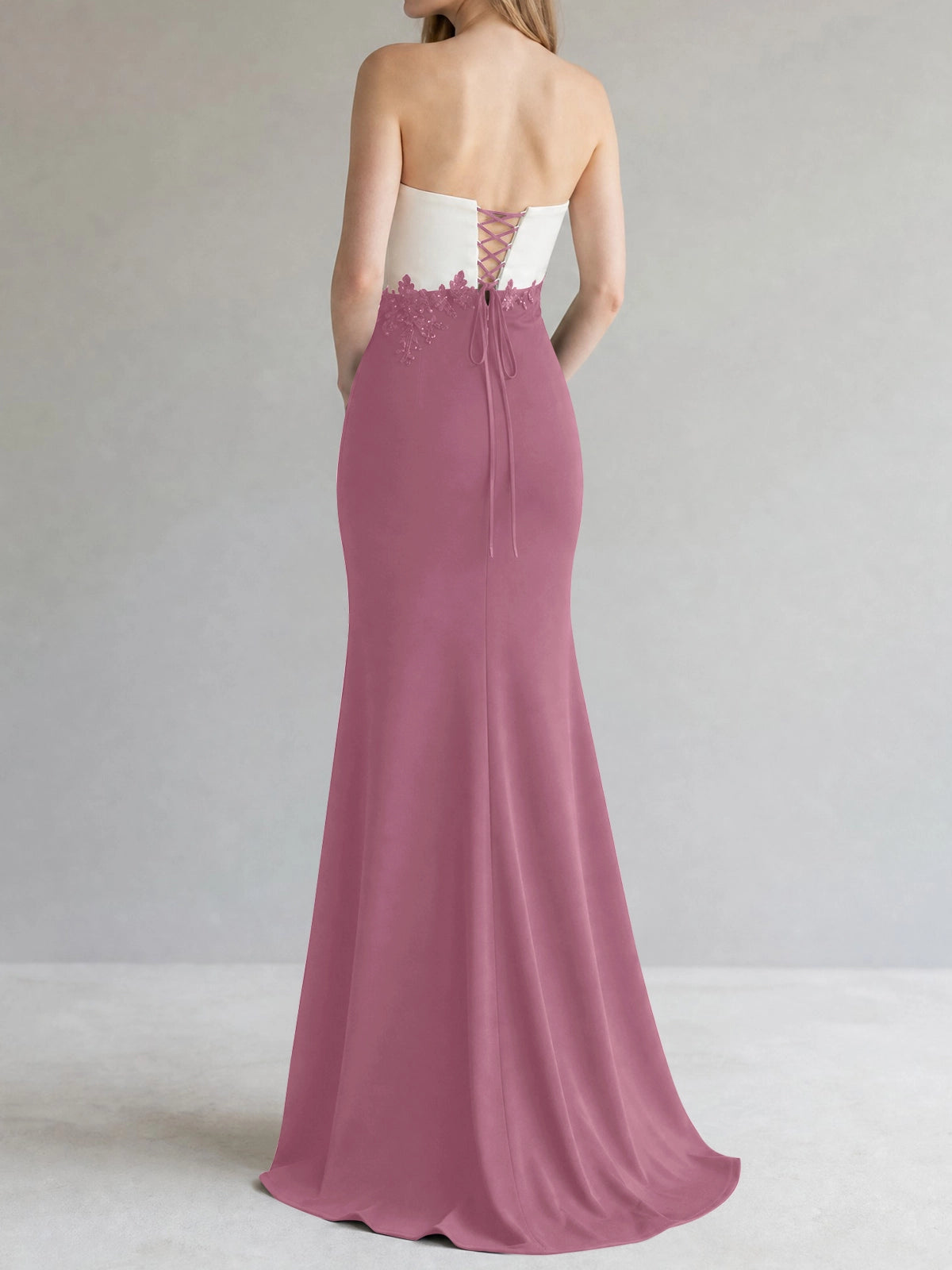 Trumpet Mother of the Bride Dress with Appliques