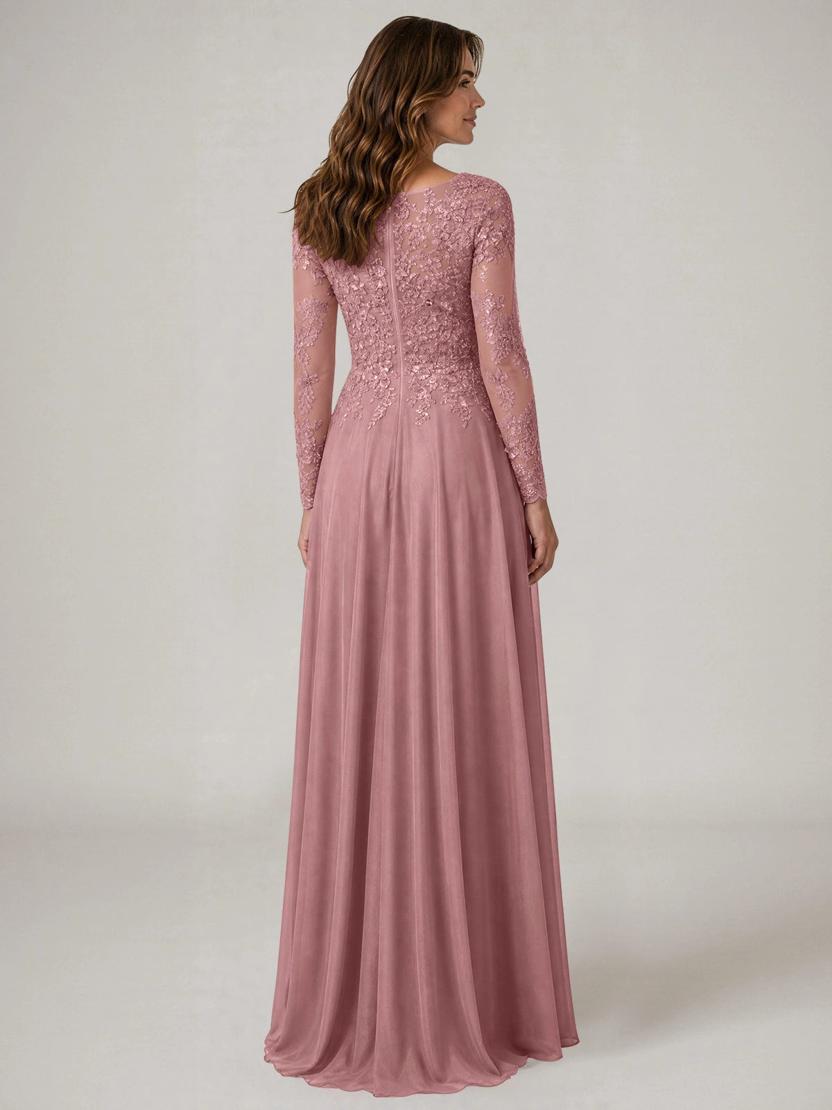 A-line Mother of the Bride Dress with Appliques