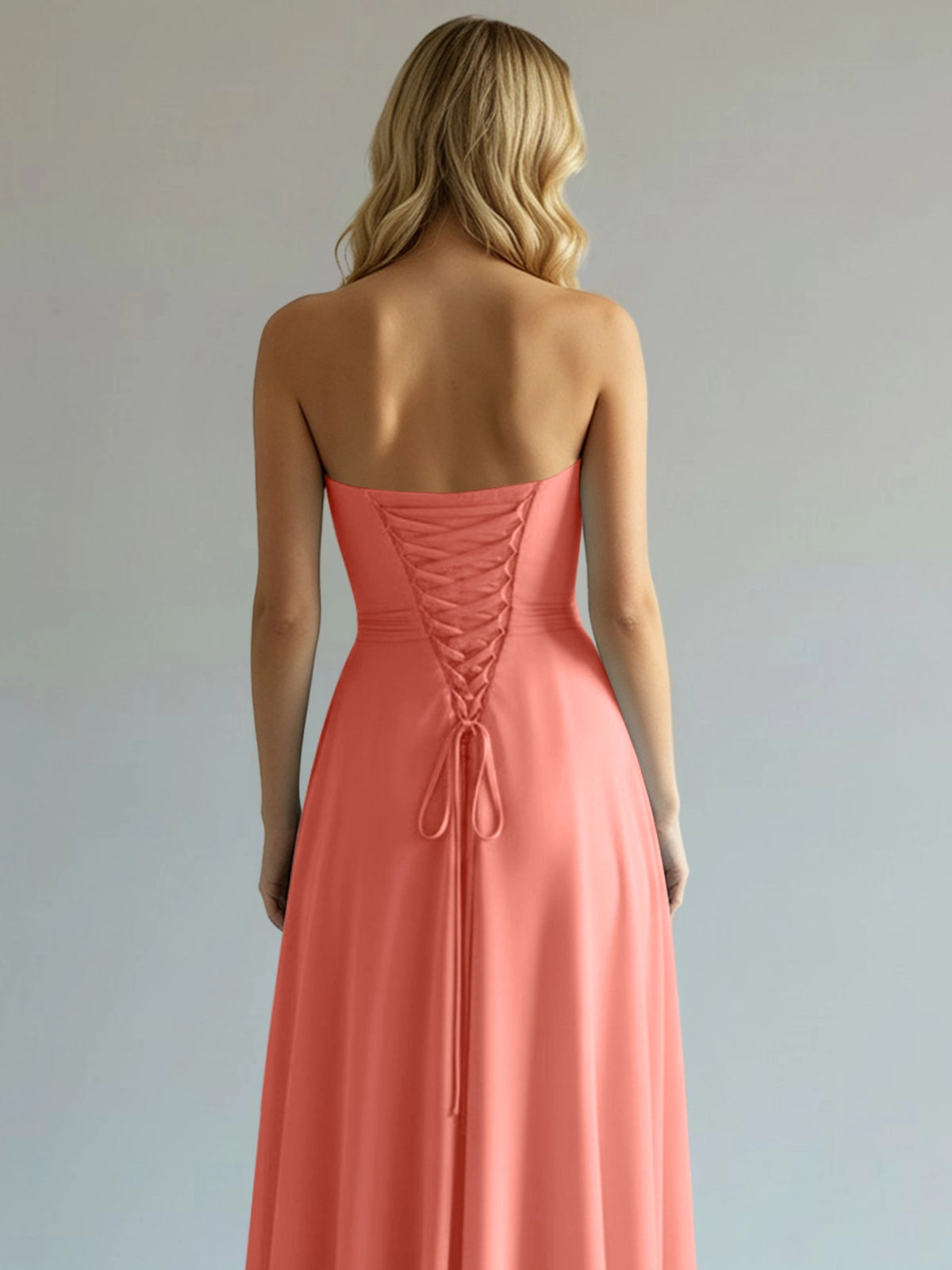 Sweetheart Bridesmaid Dress with Slit 
