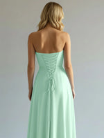 Sweetheart Bridesmaid Dress with Slit 