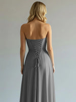 Sweetheart Bridesmaid Dress with Slit 