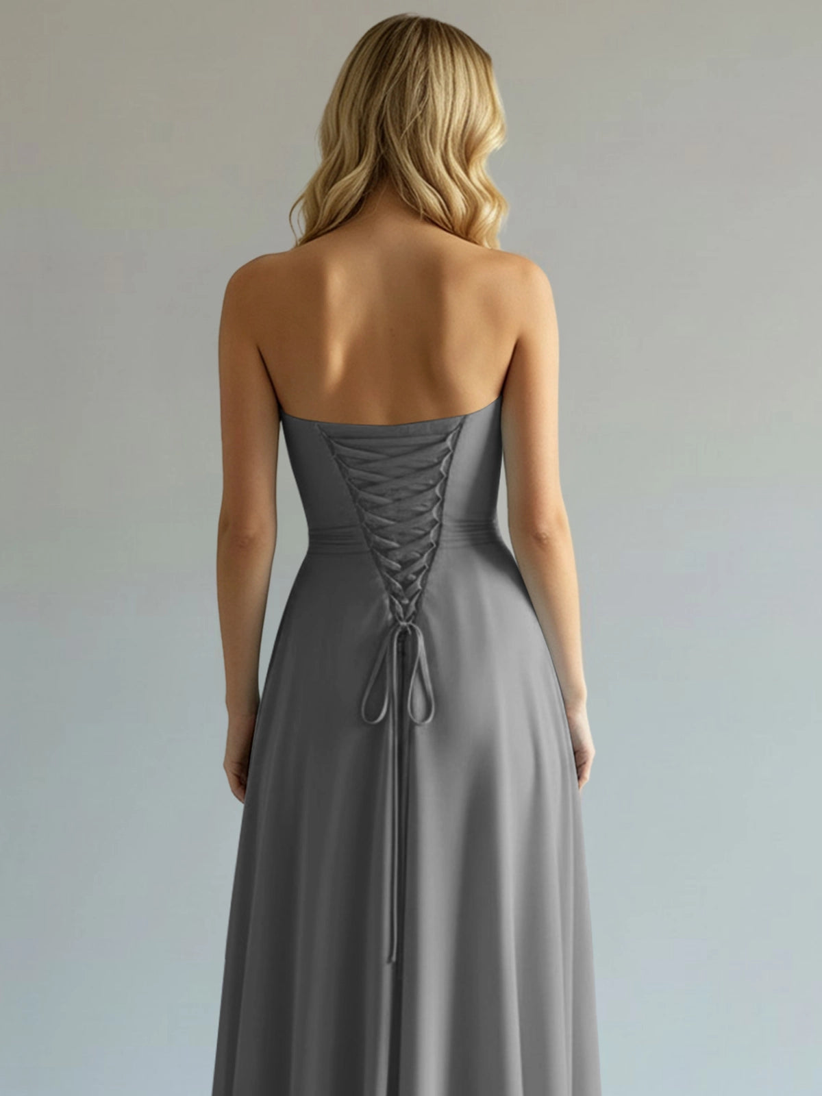 Sweetheart Bridesmaid Dress with Slit 