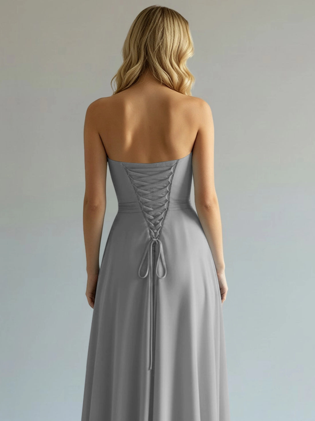 Sweetheart Bridesmaid Dress with Slit 