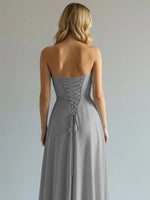 Sweetheart Bridesmaid Dress with Slit 