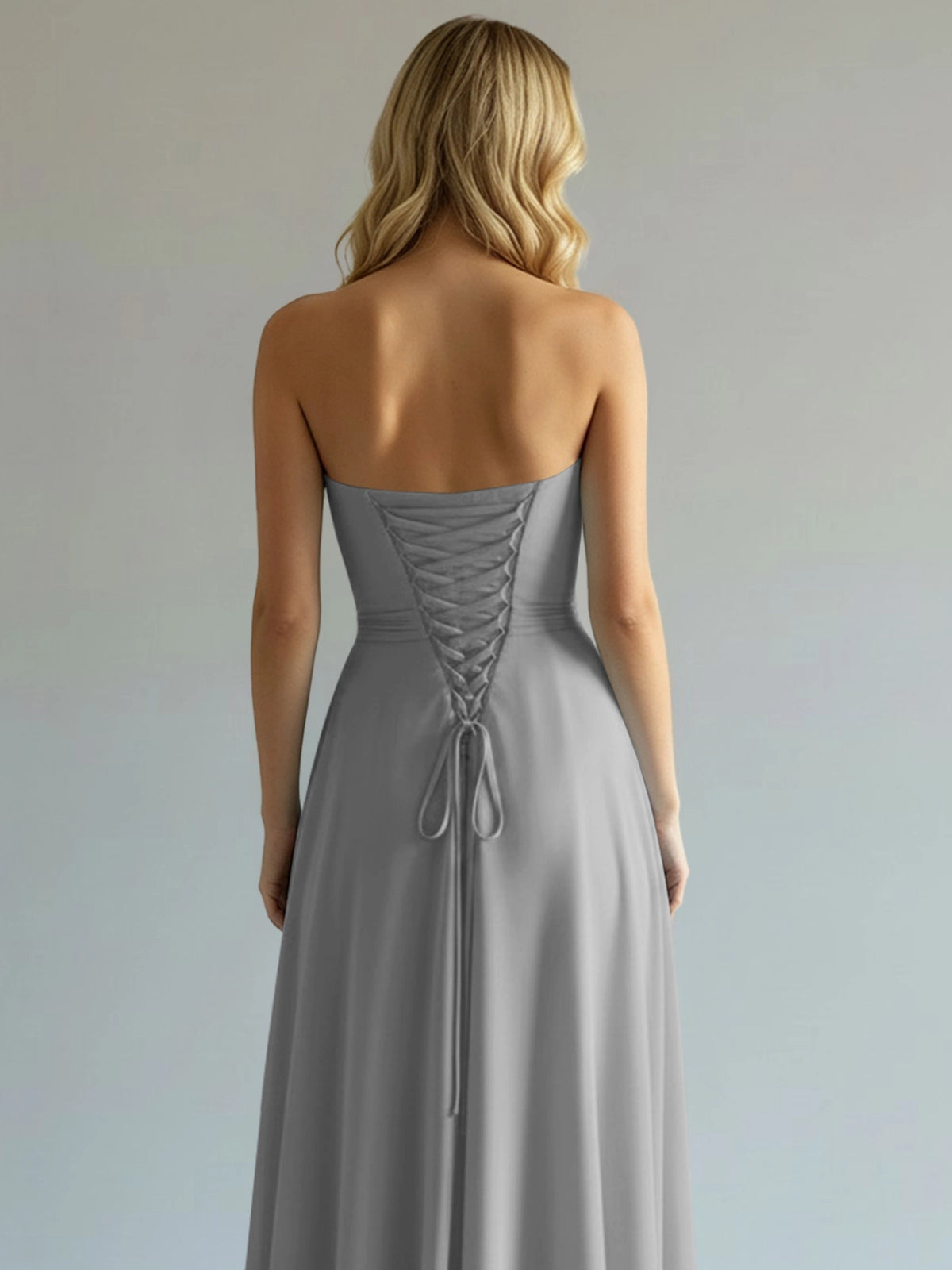 Sweetheart Bridesmaid Dress with Slit 