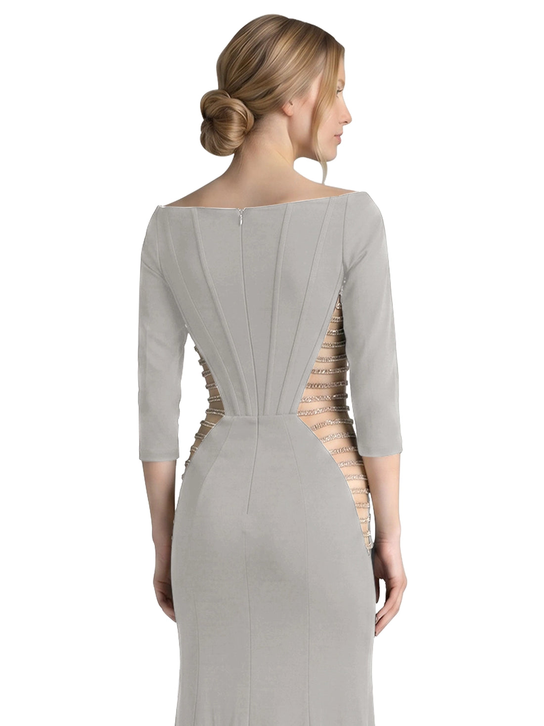 Side Cutout Slit Prom Dress 