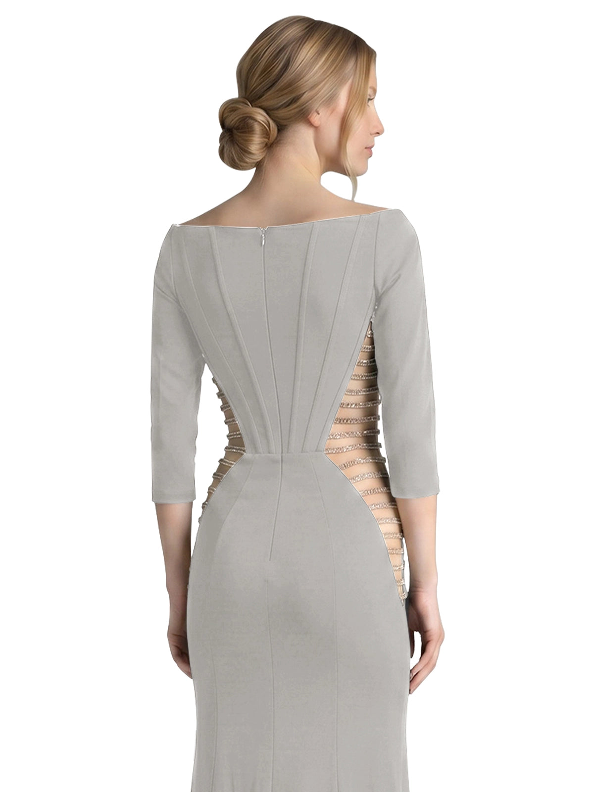 Side Cutout Slit Prom Dress 