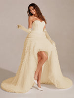 Tulle Wedding Dress with High-Low 