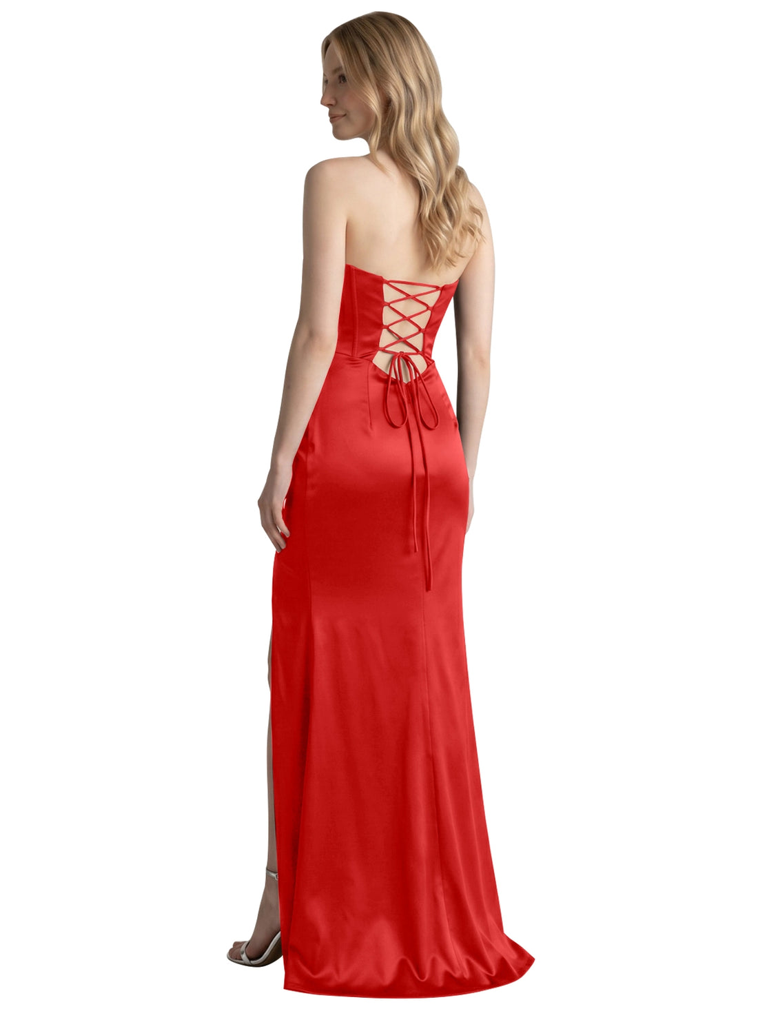 High Slit Sweetheart Prom Dress 