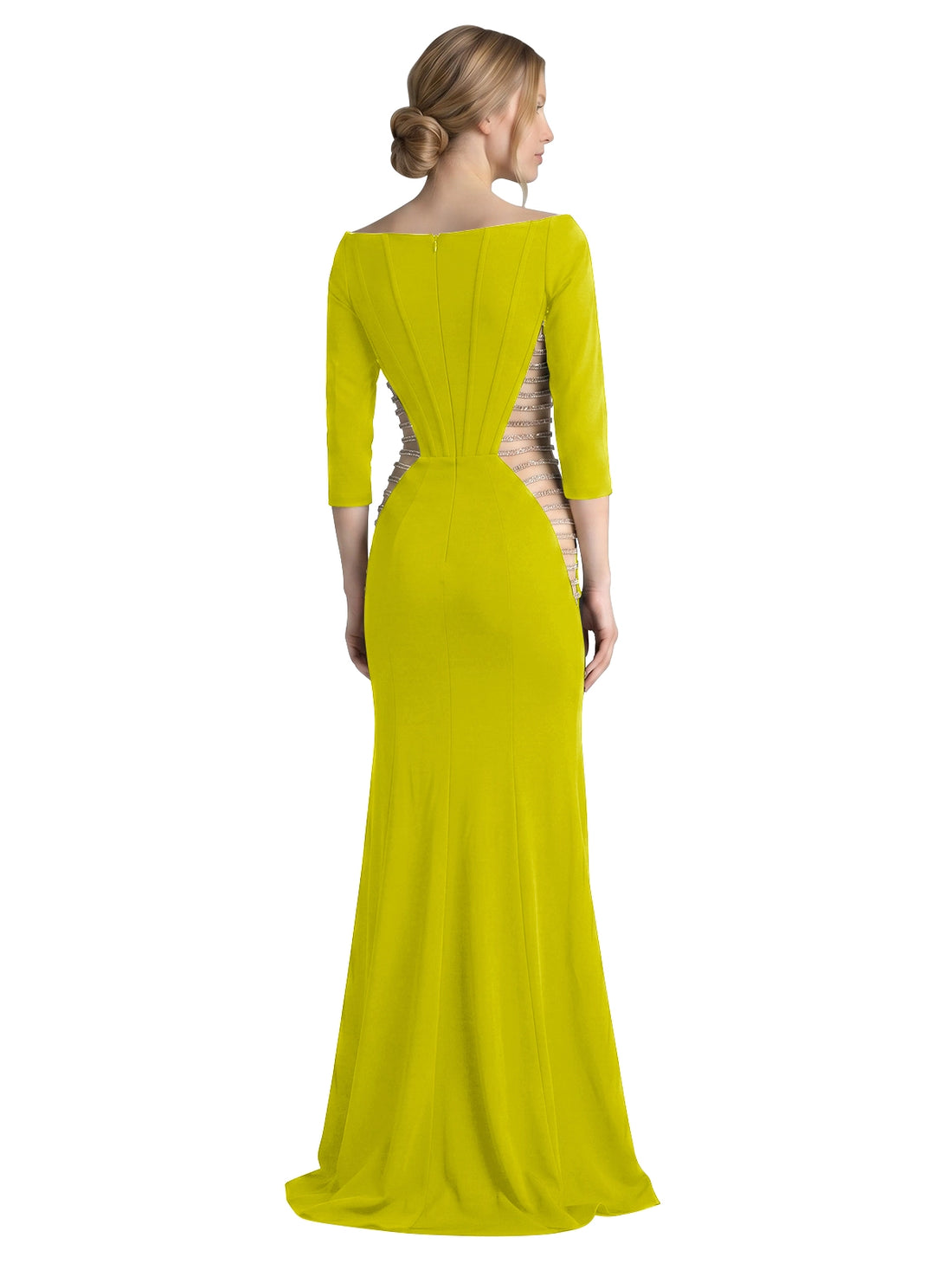 Side Cutout Slit Prom Dress 