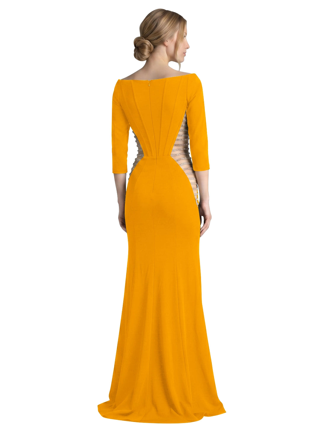 Side Cutout Slit Prom Dress 