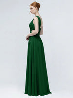 One-Shoulder Side Cut-Out Bridesmaid Dress 