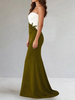 Trumpet Mother of the Bride Dress with Appliques