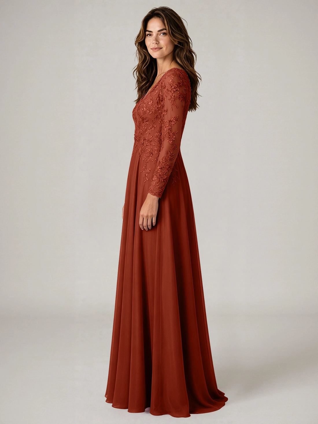 A-line Mother of the Bride Dress with Appliques