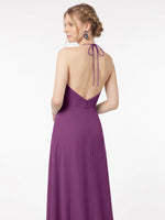 Chiffon Bridesmaid Dress with Halter 