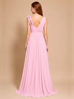 Chiffon Prom Dress with Appliques