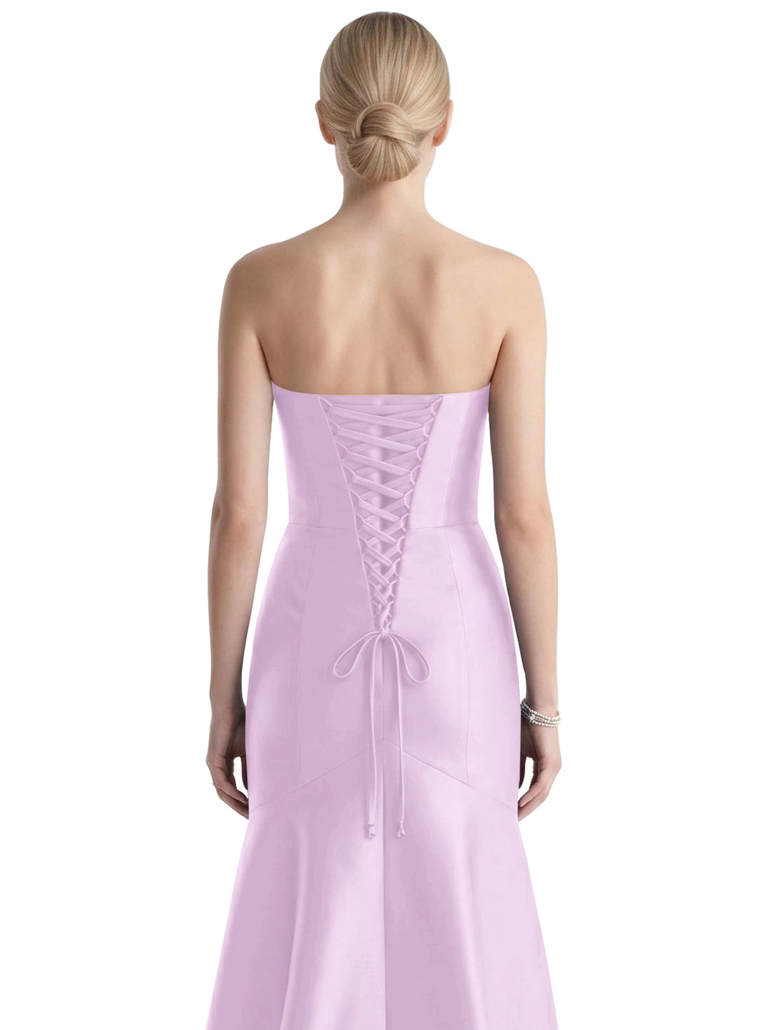 Strapless Ruched Bodice Prom Dress 