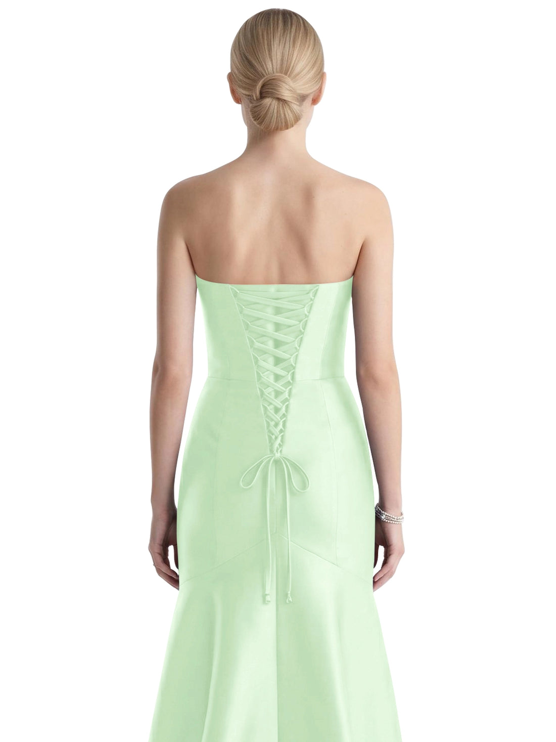 Strapless Ruched Bodice Prom Dress 