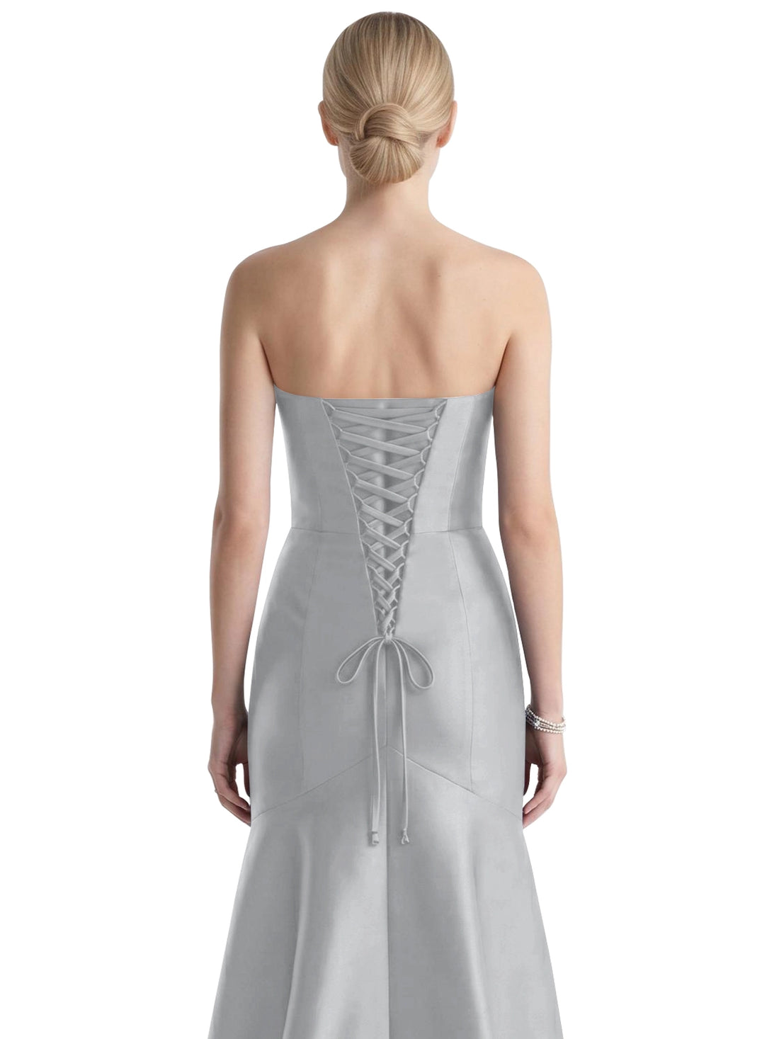 Strapless Ruched Bodice Prom Dress 