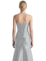 Strapless Ruched Bodice Prom Dress 