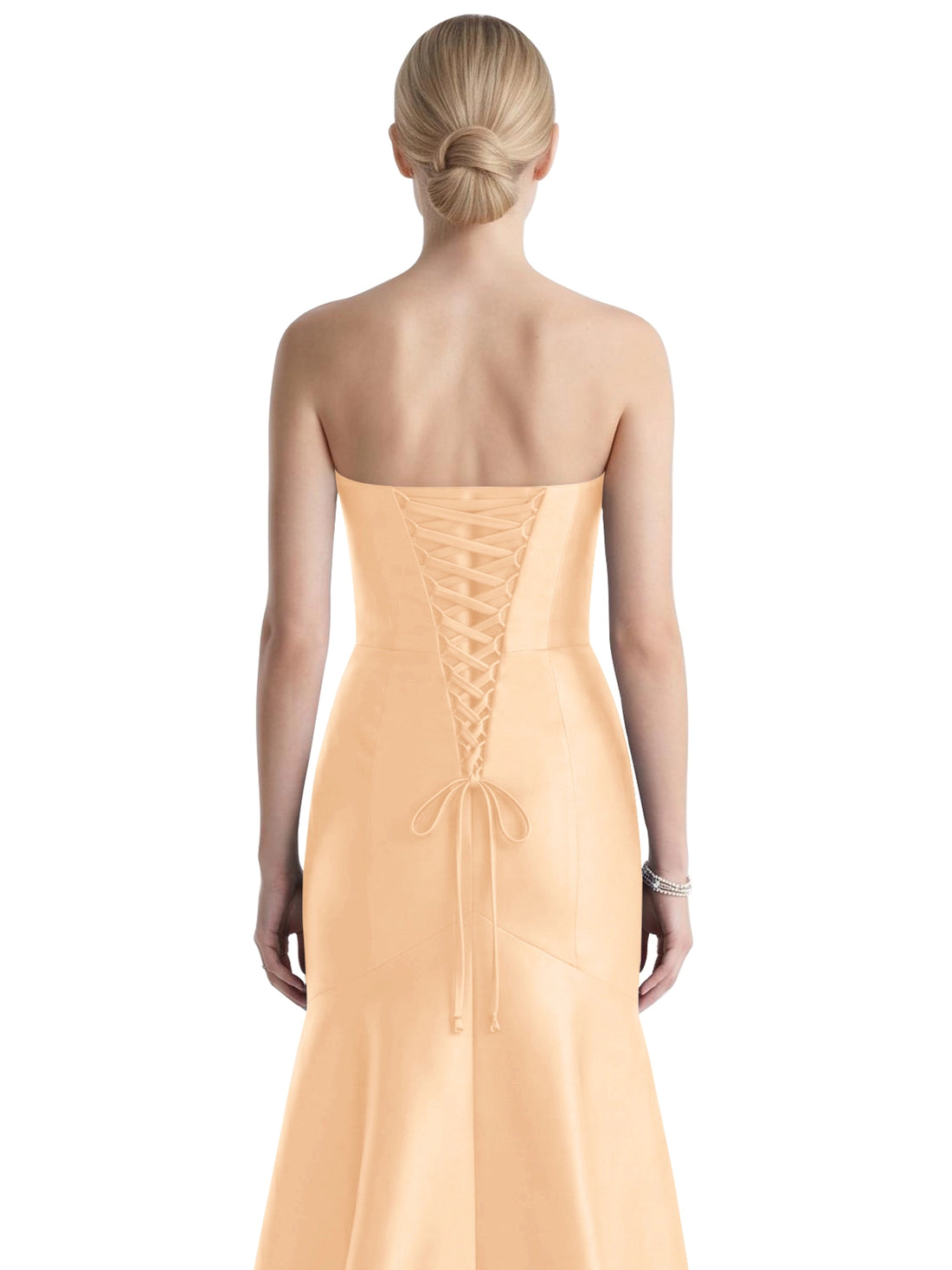 Strapless Ruched Bodice Prom Dress 