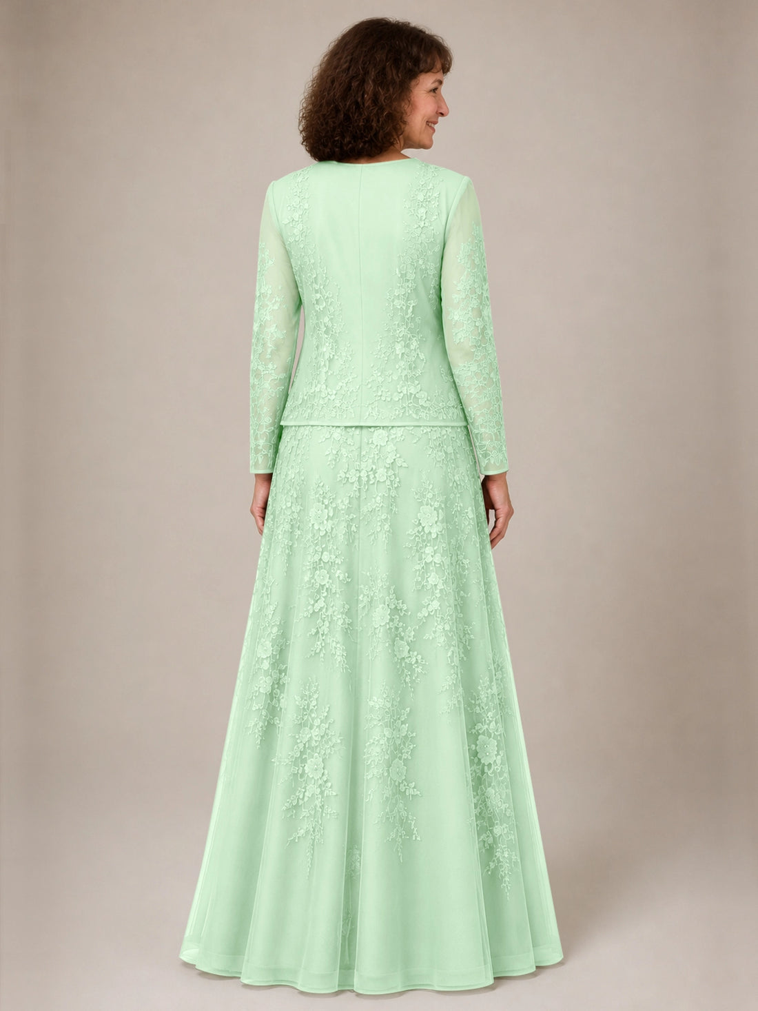 A-line Mother of the Bride Dress with Lace 