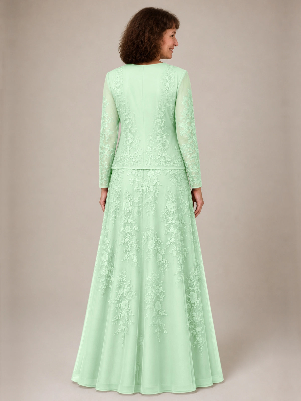 A-line Mother of the Bride Dress with Lace 