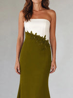 Trumpet Mother of the Bride Dress with Appliques