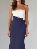 Trumpet Mother of the Bride Dress with Appliques
