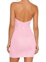 Sparkling Sheath Beading Mini Dress 