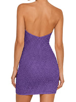 Sparkling Sheath Beading Mini Dress 