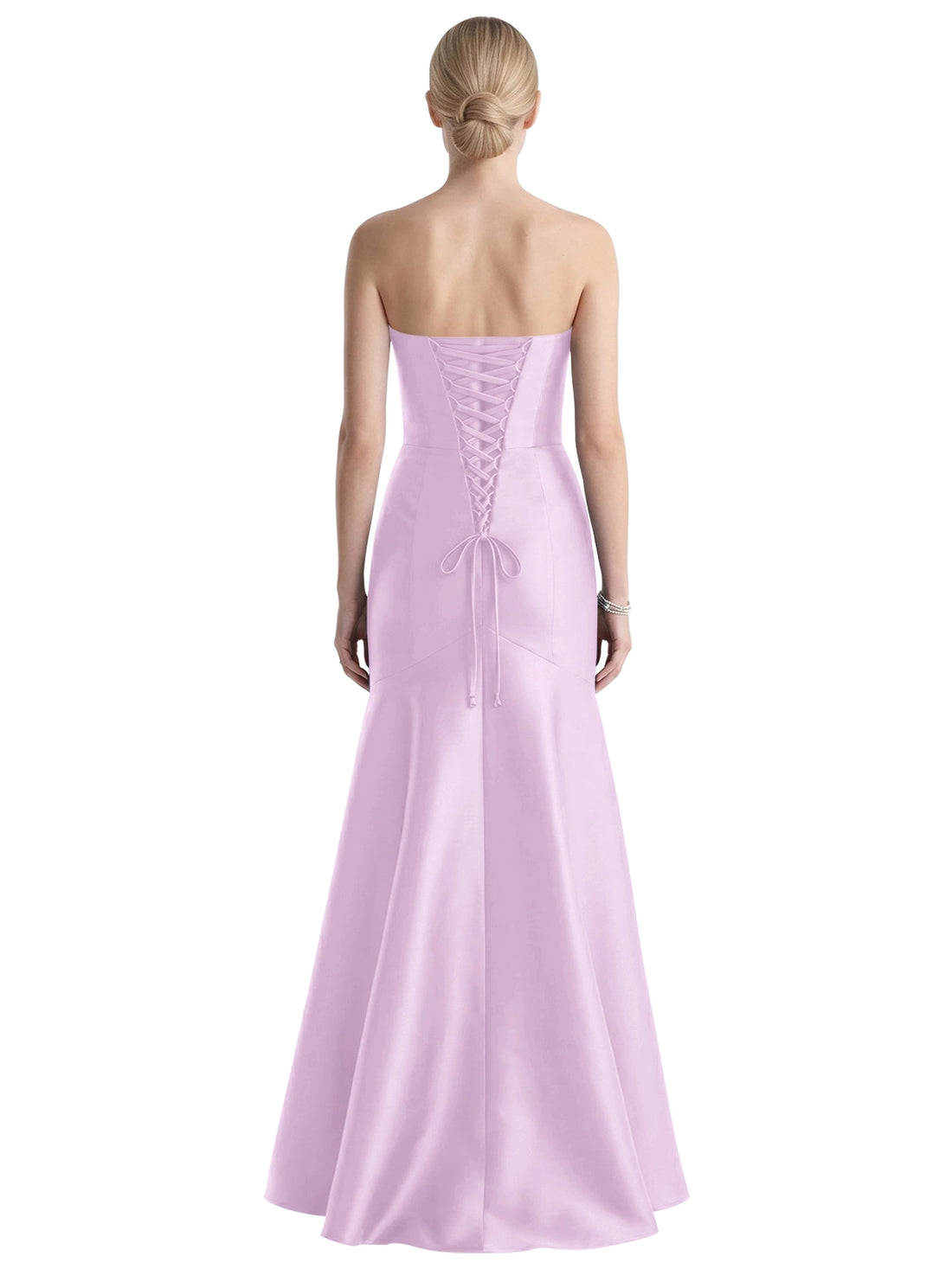 Strapless Ruched Bodice Prom Dress 