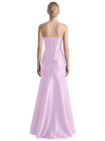 Strapless Ruched Bodice Prom Dress 
