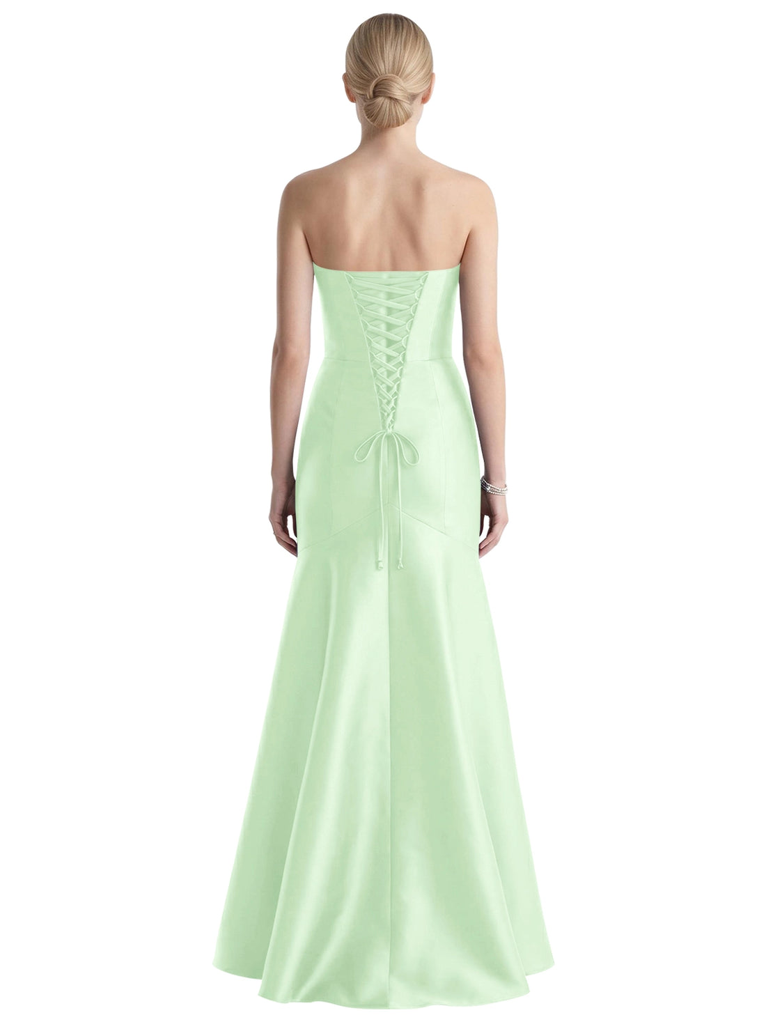 Strapless Ruched Bodice Prom Dress 