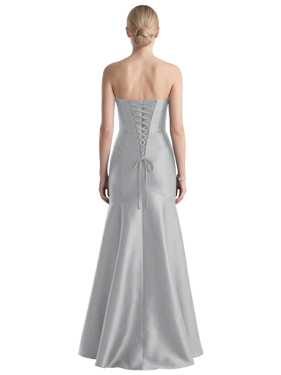 Strapless Ruched Bodice Prom Dress 