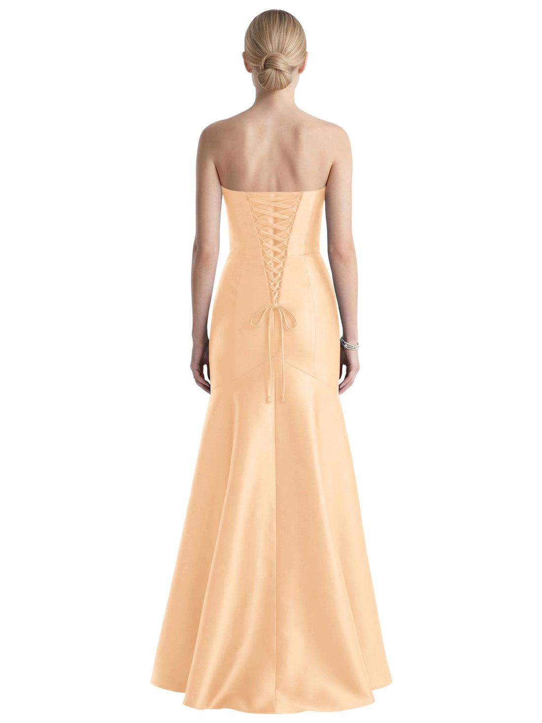 Strapless Ruched Bodice Prom Dress 