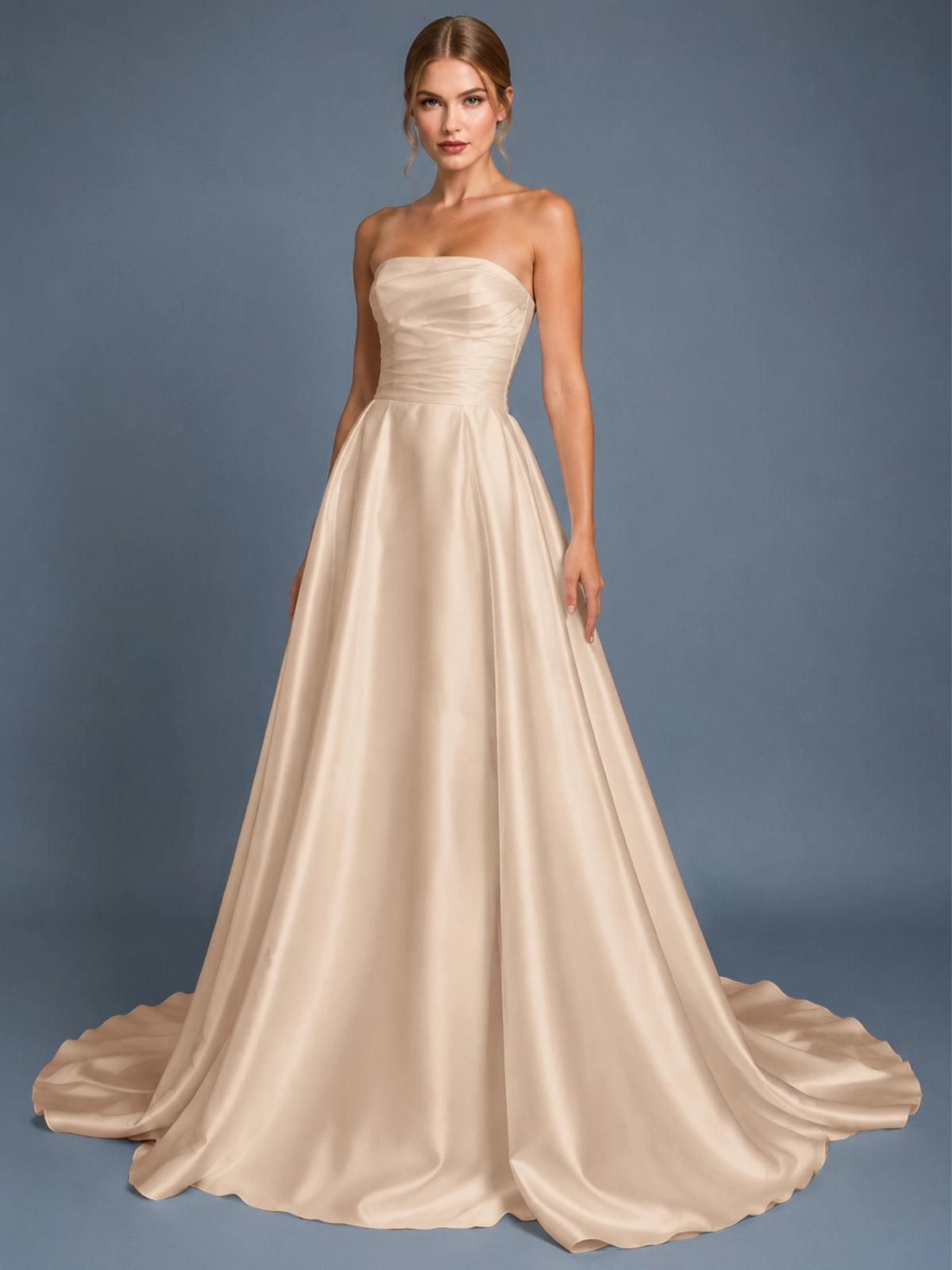A-line Wedding Dress with Ruched 