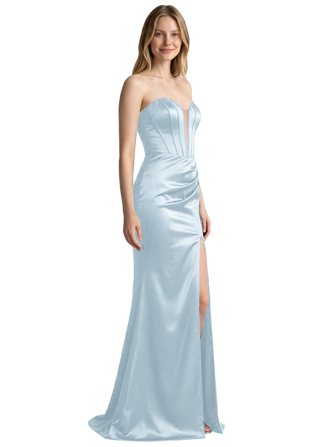 High Slit Sweetheart Prom Dress 